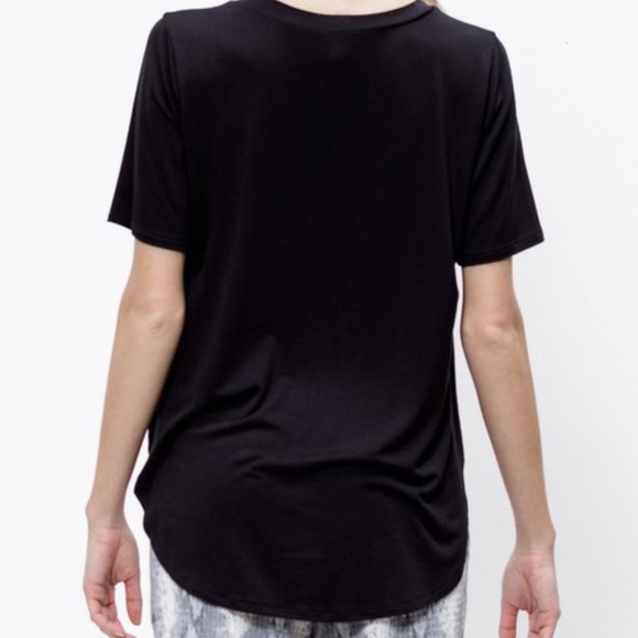 V-Neck Short Sleeve Bamboo T-Shirt NWT - Picture 2 of 3